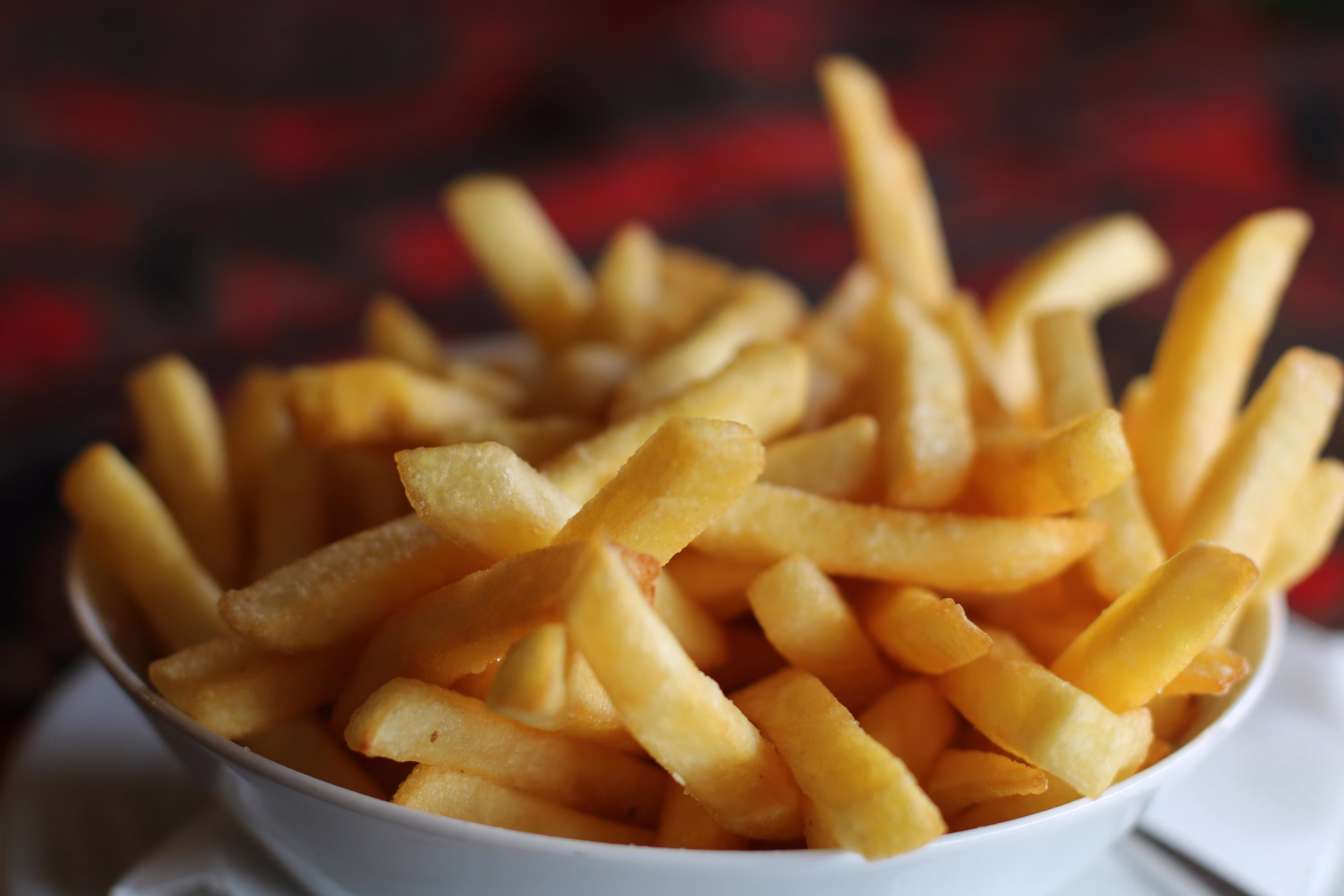 French fries made from frozen potato product